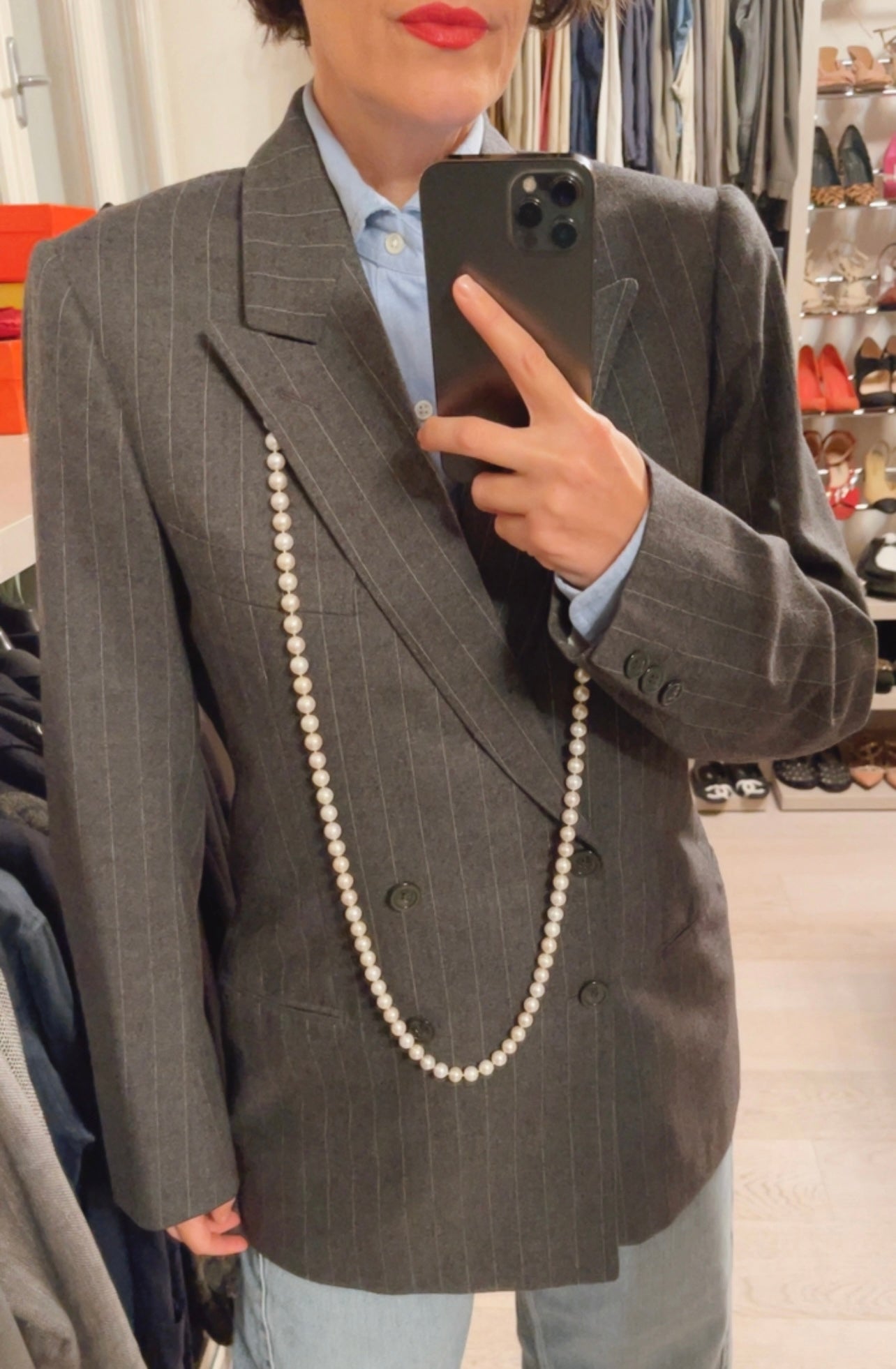 Giacca gessata VINTAGE