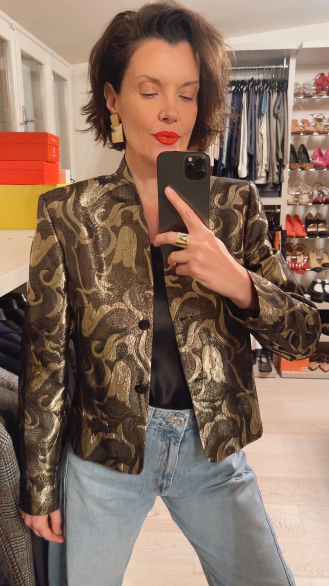 Giacca jacquard VINTAGE