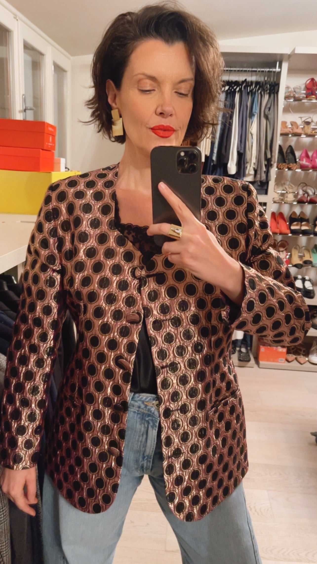 Giacca jacquard VINTAGE