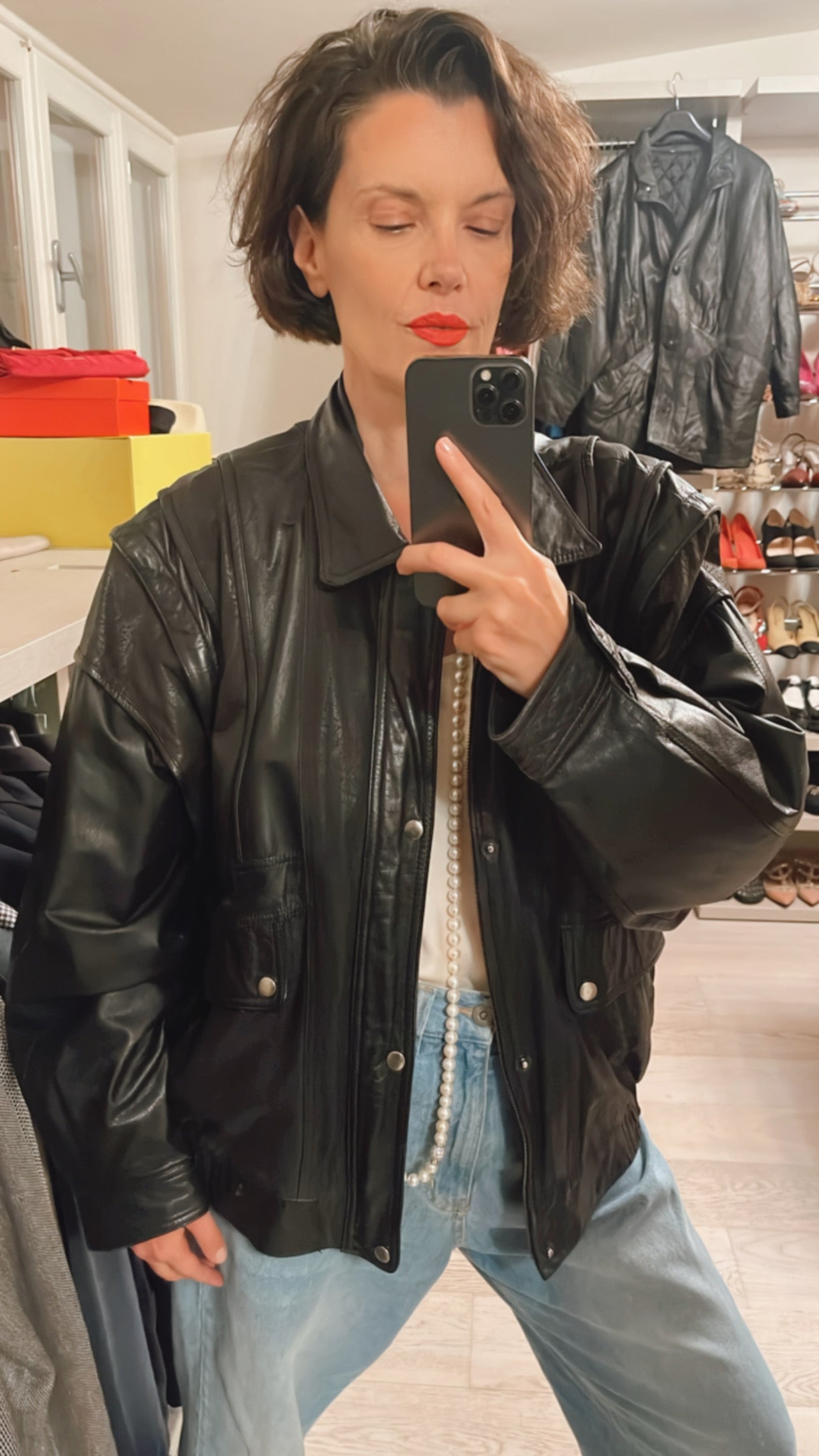 Giubbotto pelle VINTAGE