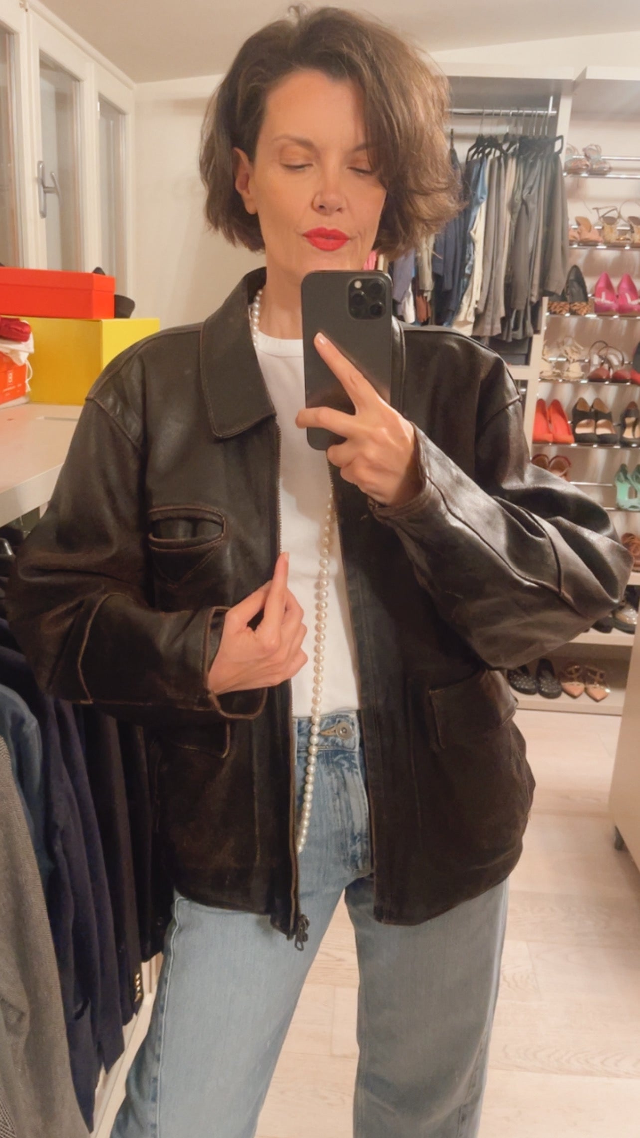 Giubbotto pelle VINTAGE