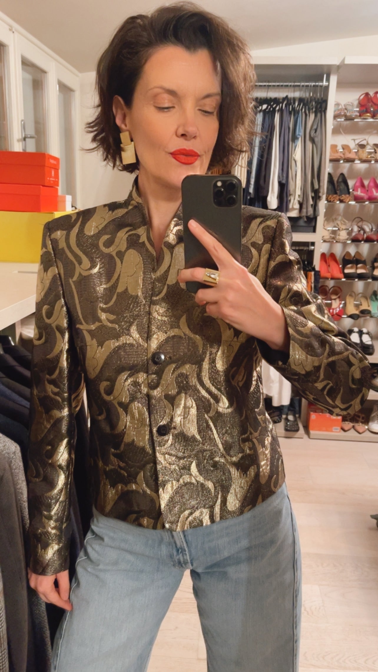 Giacca jacquard VINTAGE