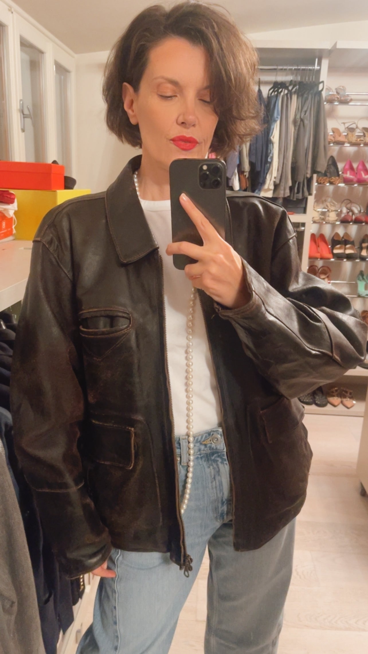 Giubbotto pelle VINTAGE