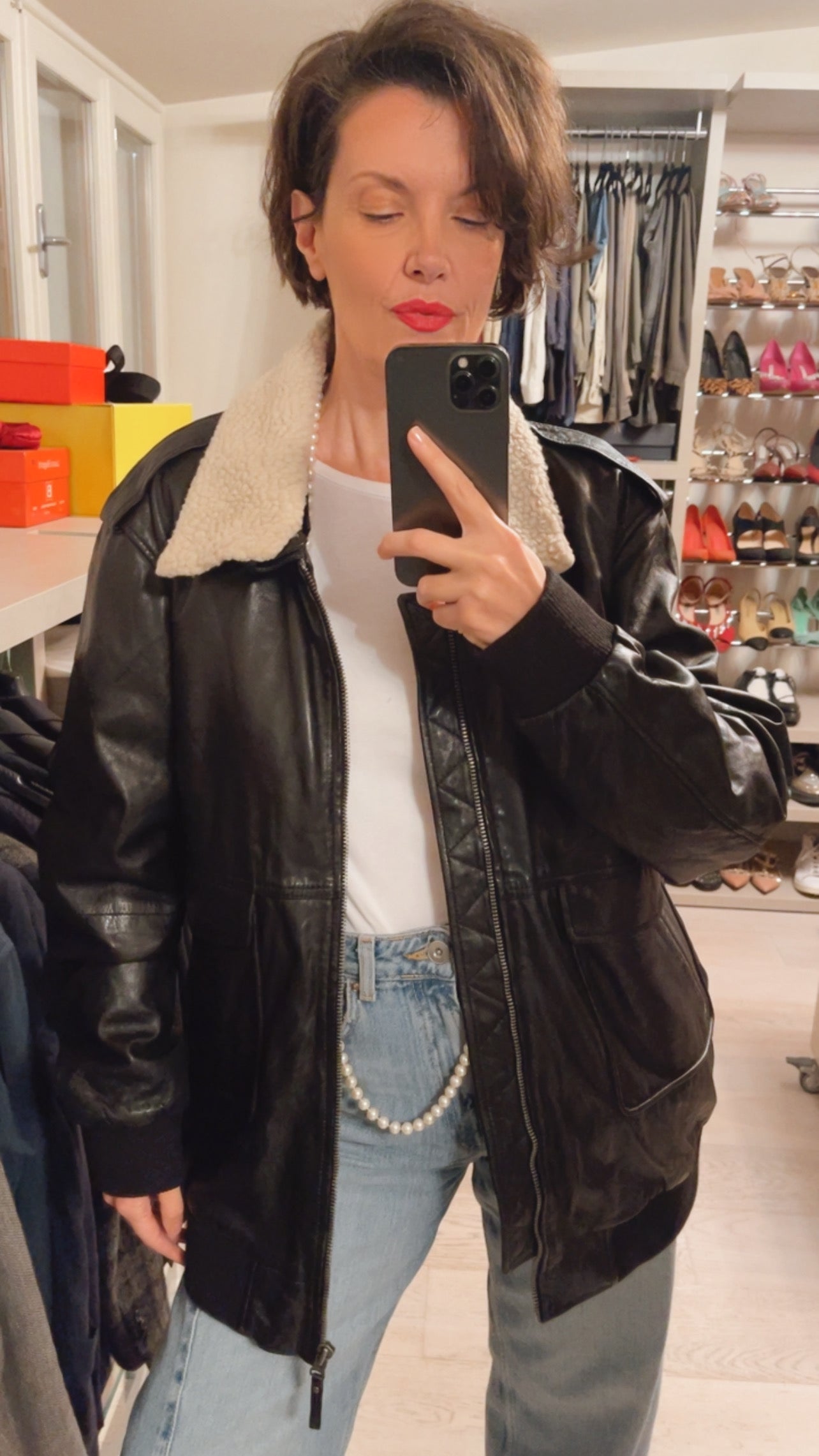 Bomber in pelle VINTAGE