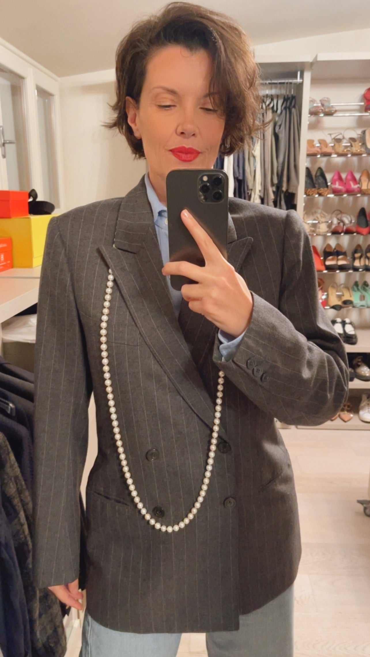 Giacca gessata VINTAGE