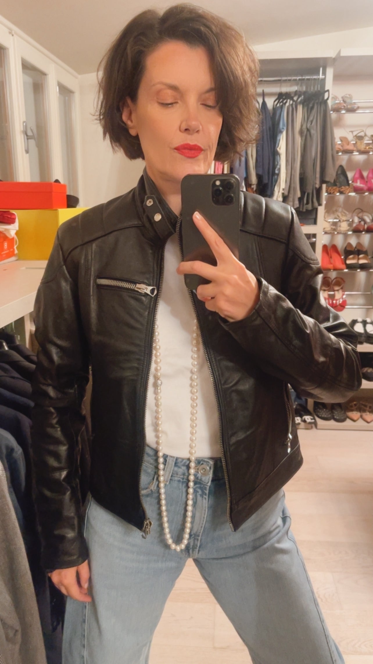 Giubbotto in pelle VINTAGE