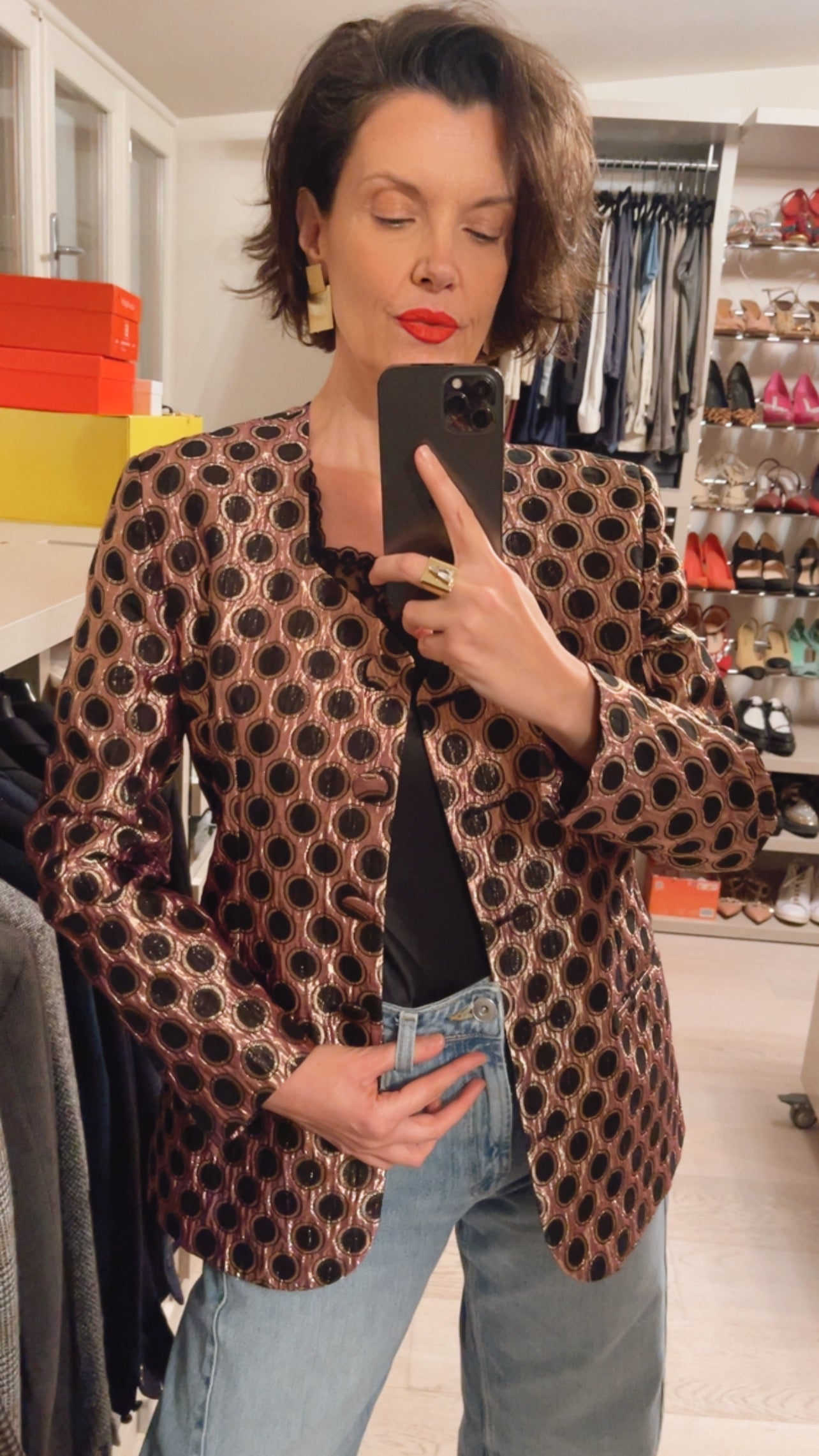 Giacca jacquard VINTAGE