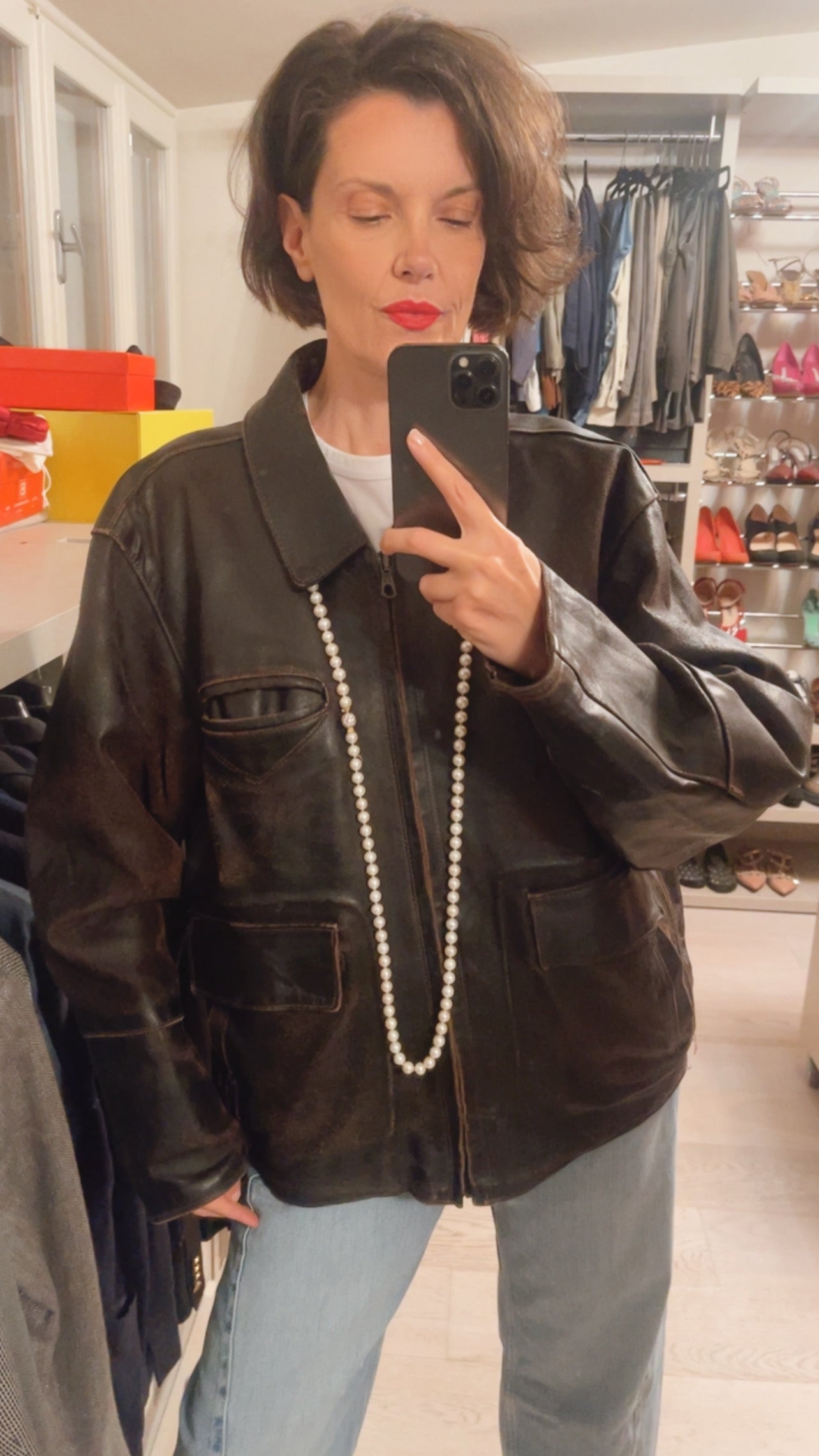 Giubbotto pelle VINTAGE