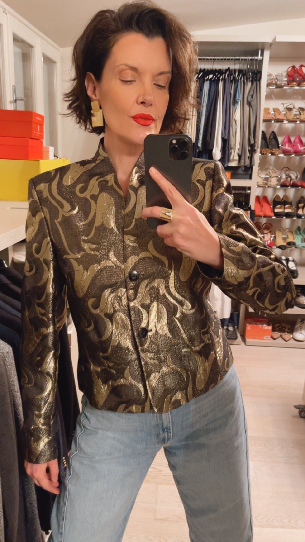 Giacca jacquard VINTAGE