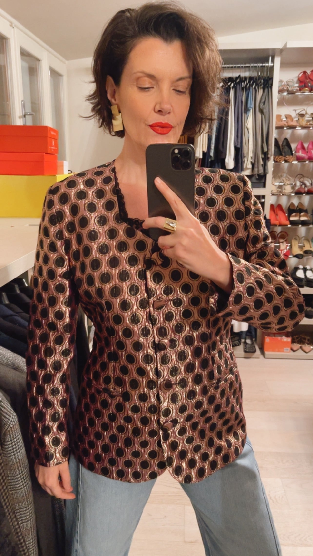 Giacca jacquard VINTAGE