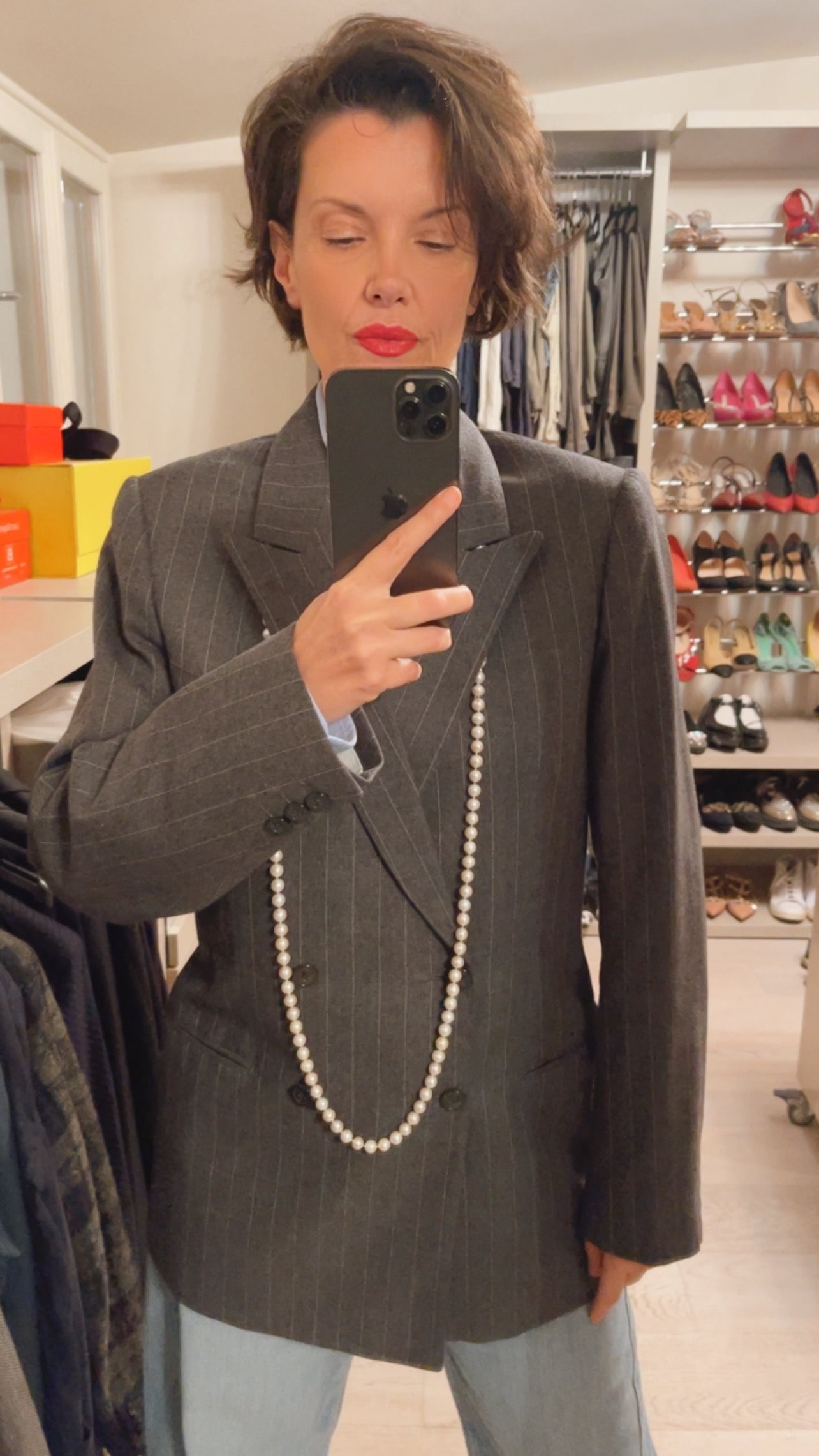 Giacca gessata VINTAGE