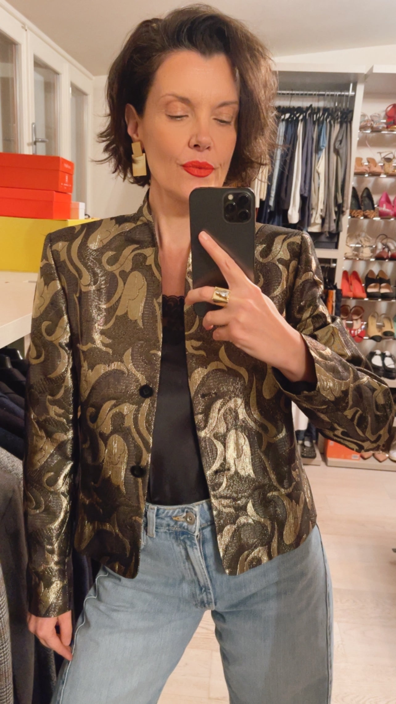 Giacca jacquard VINTAGE