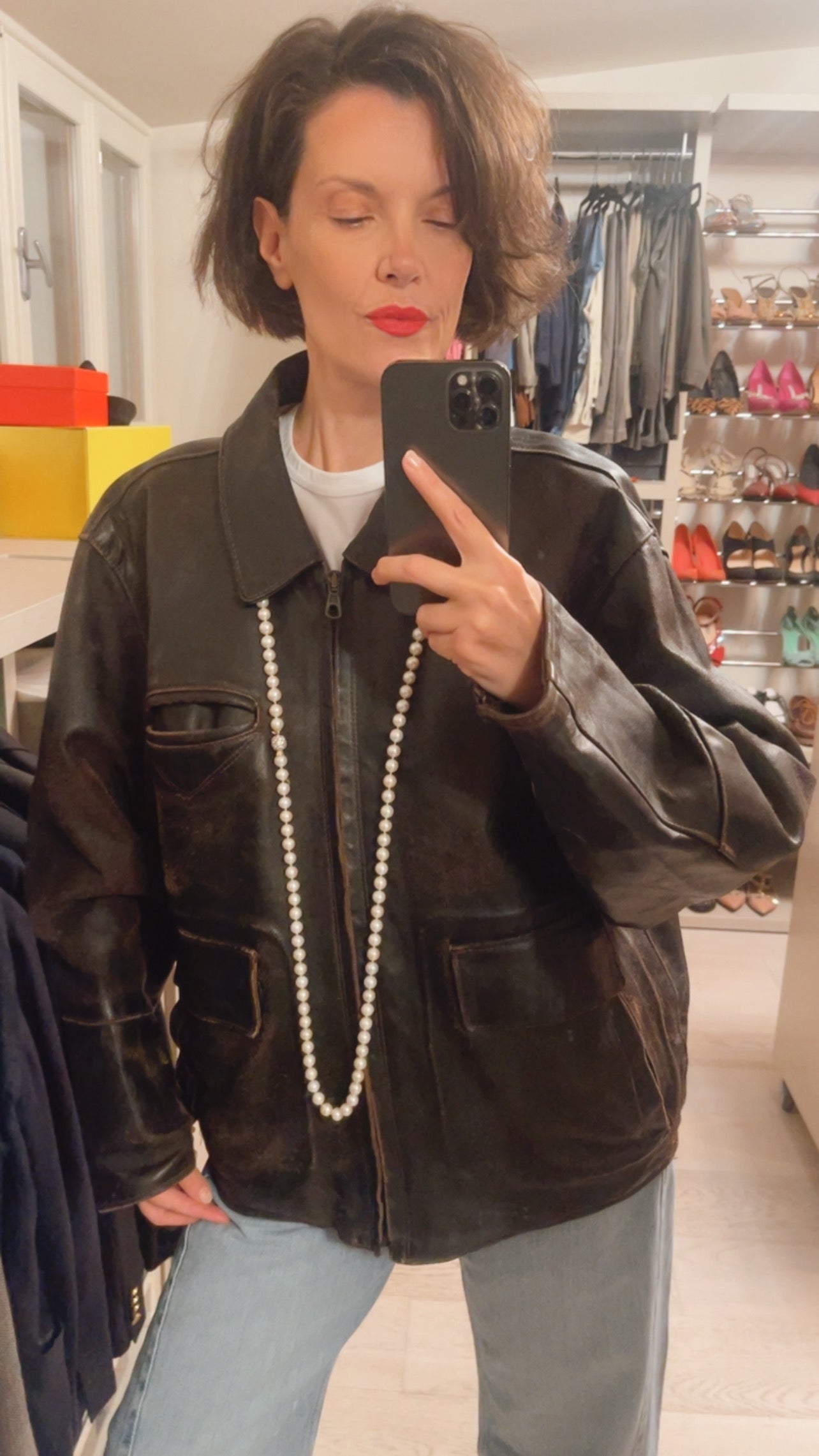 Giubbotto pelle VINTAGE