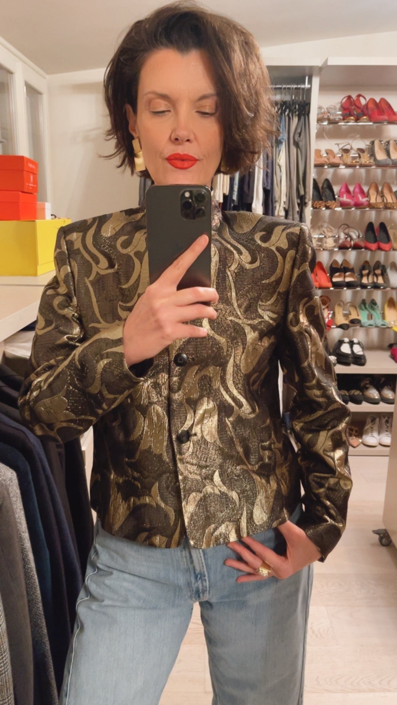 Giacca jacquard VINTAGE