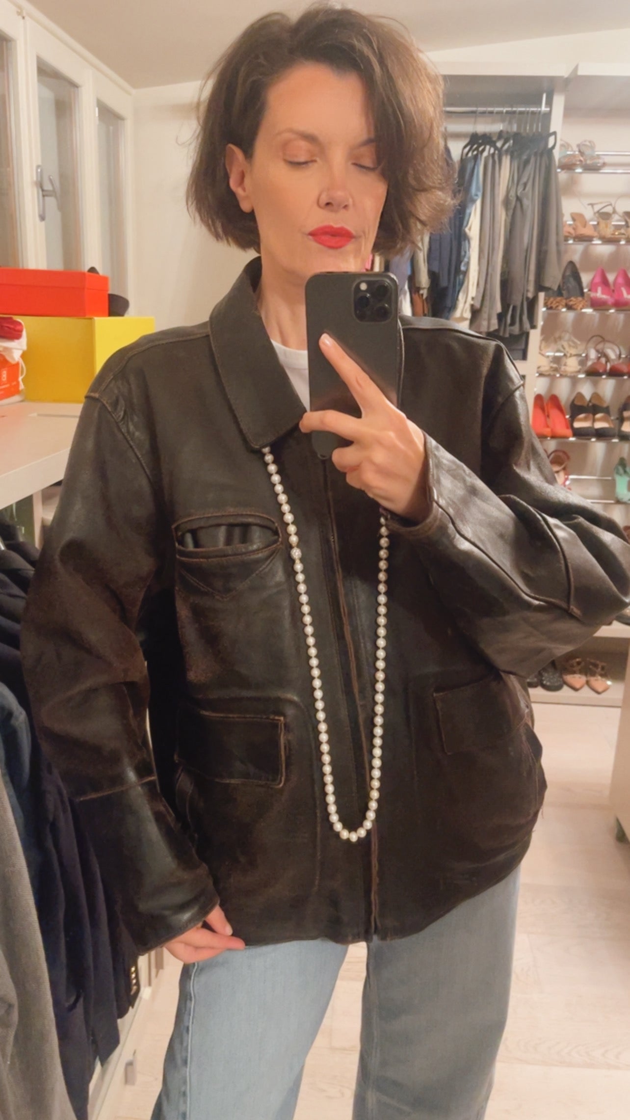 Giubbotto pelle VINTAGE