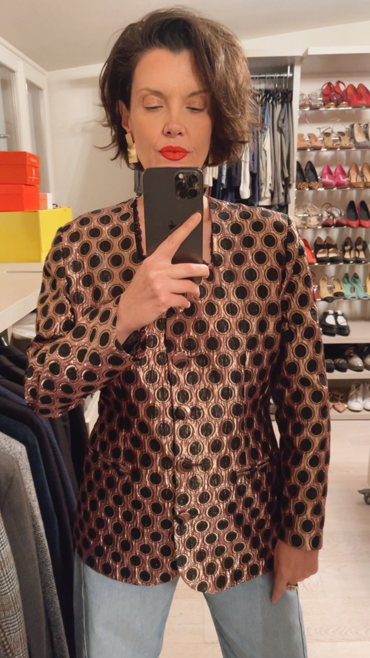 Giacca jacquard VINTAGE