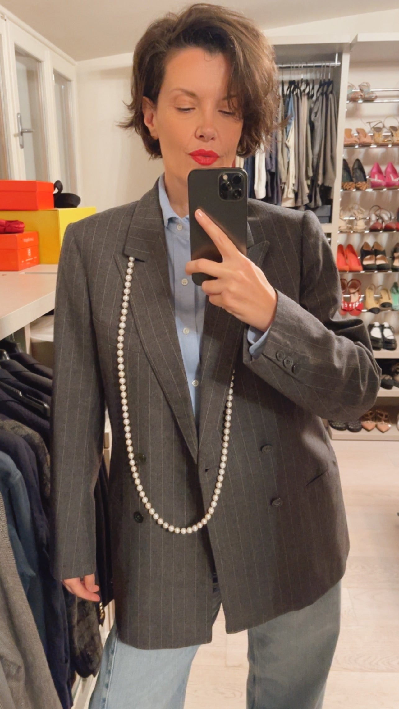 Giacca gessata VINTAGE