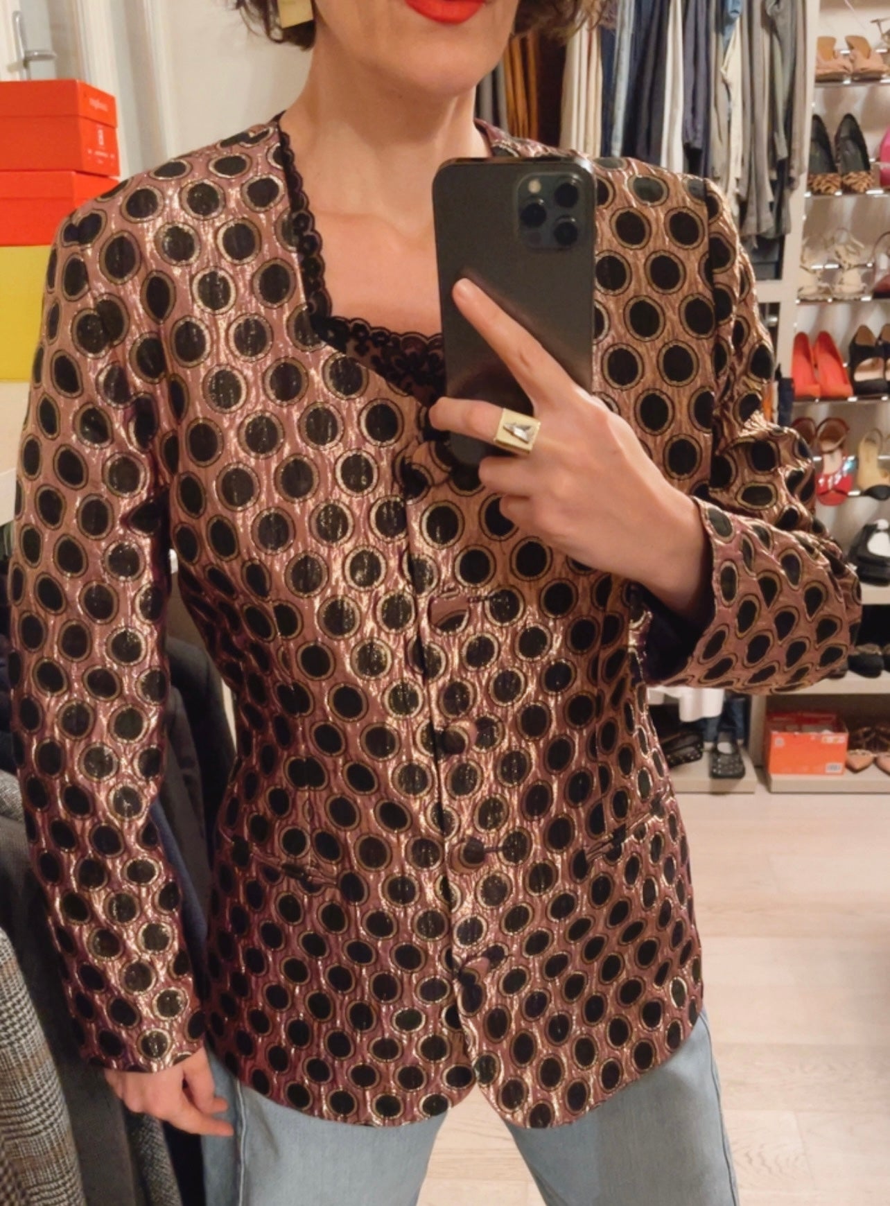 Giacca jacquard VINTAGE