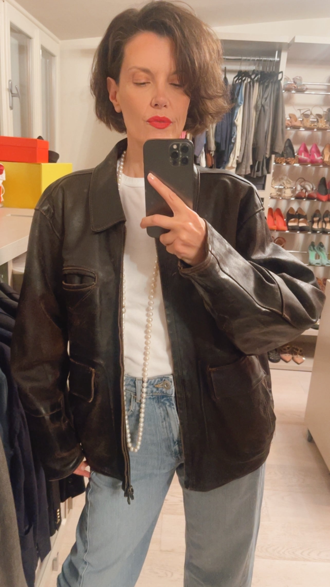 Giubbotto pelle VINTAGE