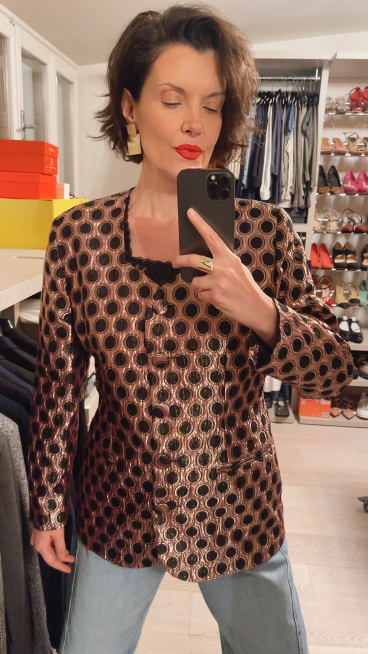 Giacca jacquard VINTAGE