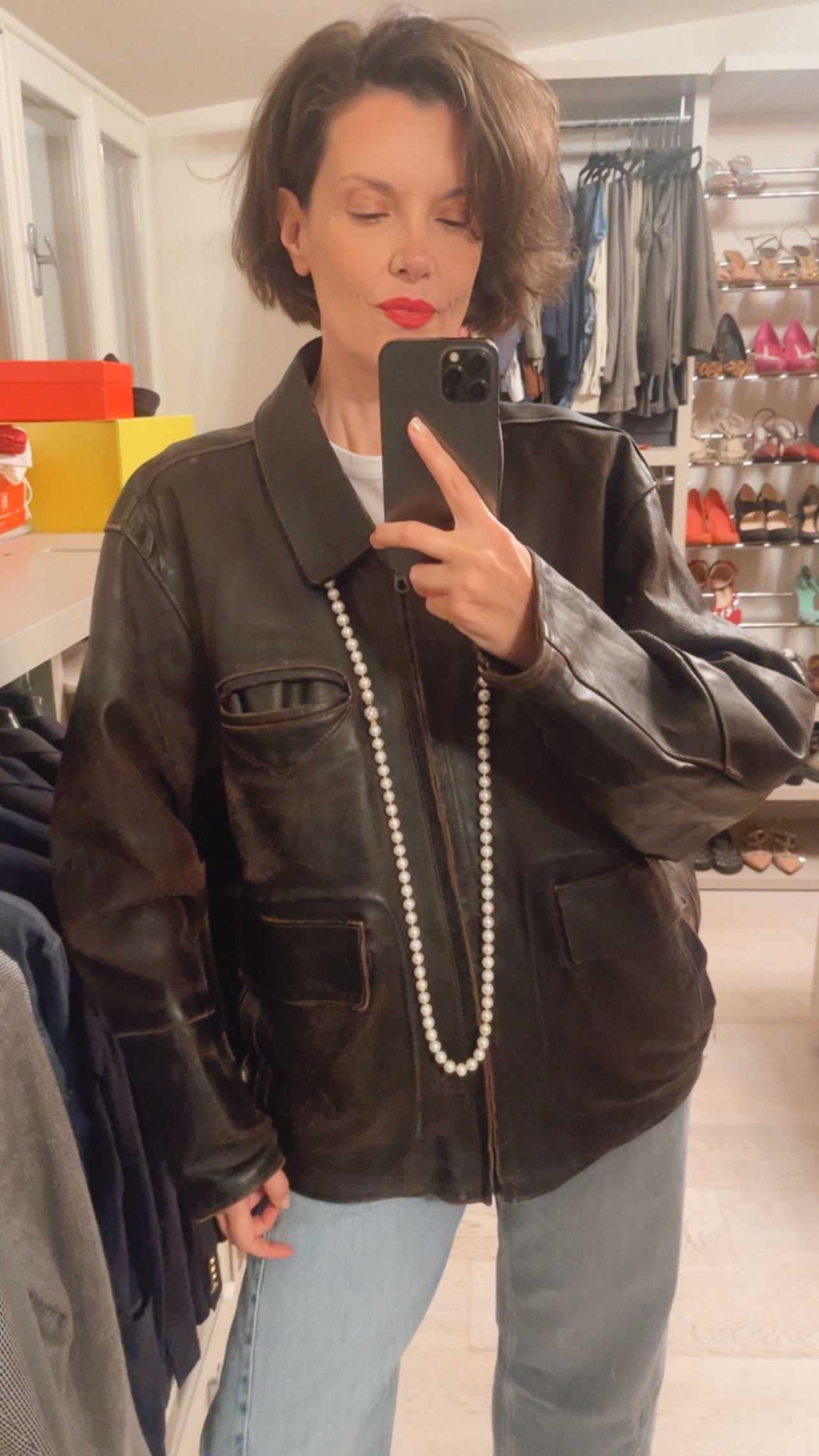 Giubbotto pelle VINTAGE