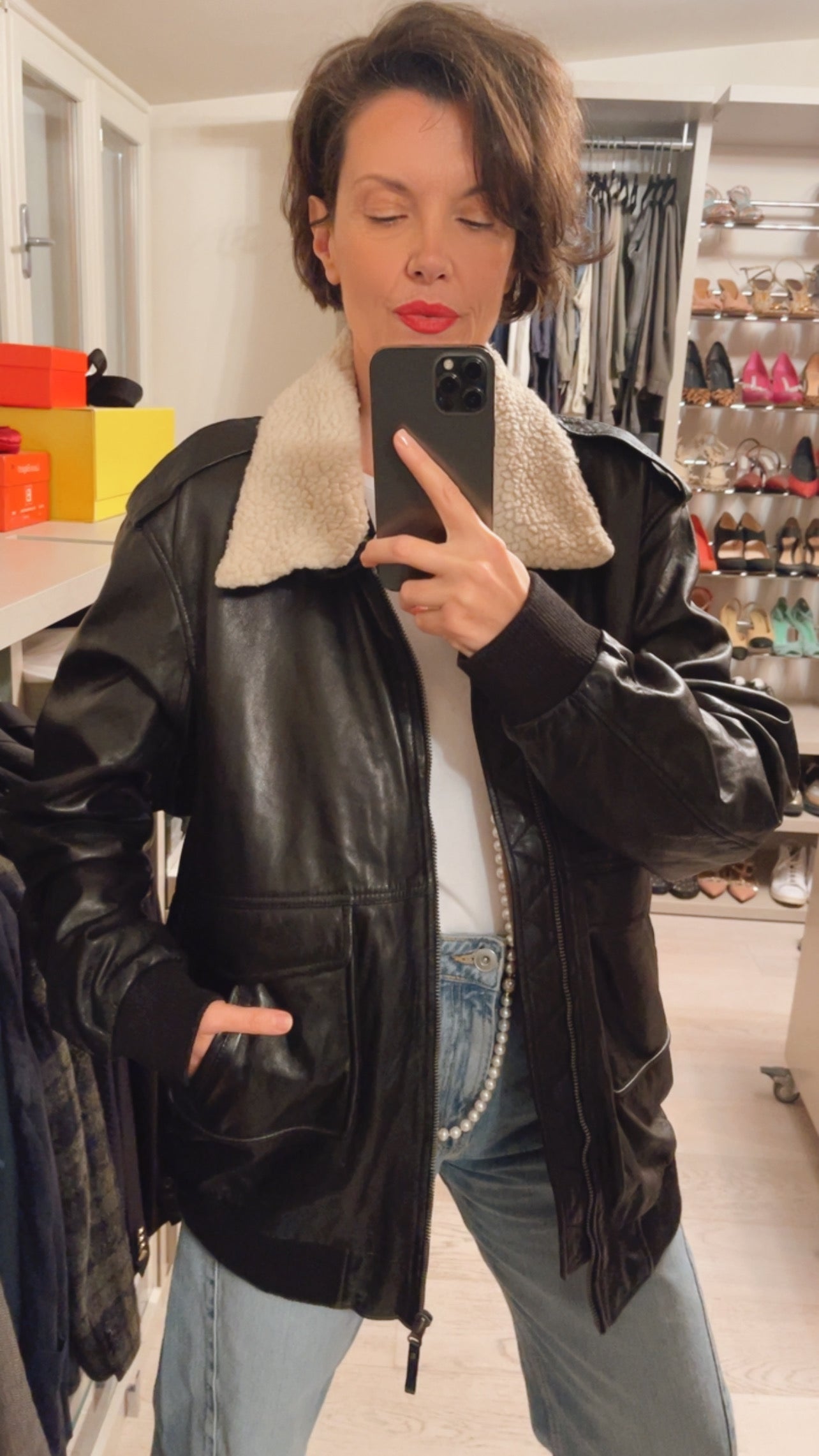 Bomber in pelle VINTAGE