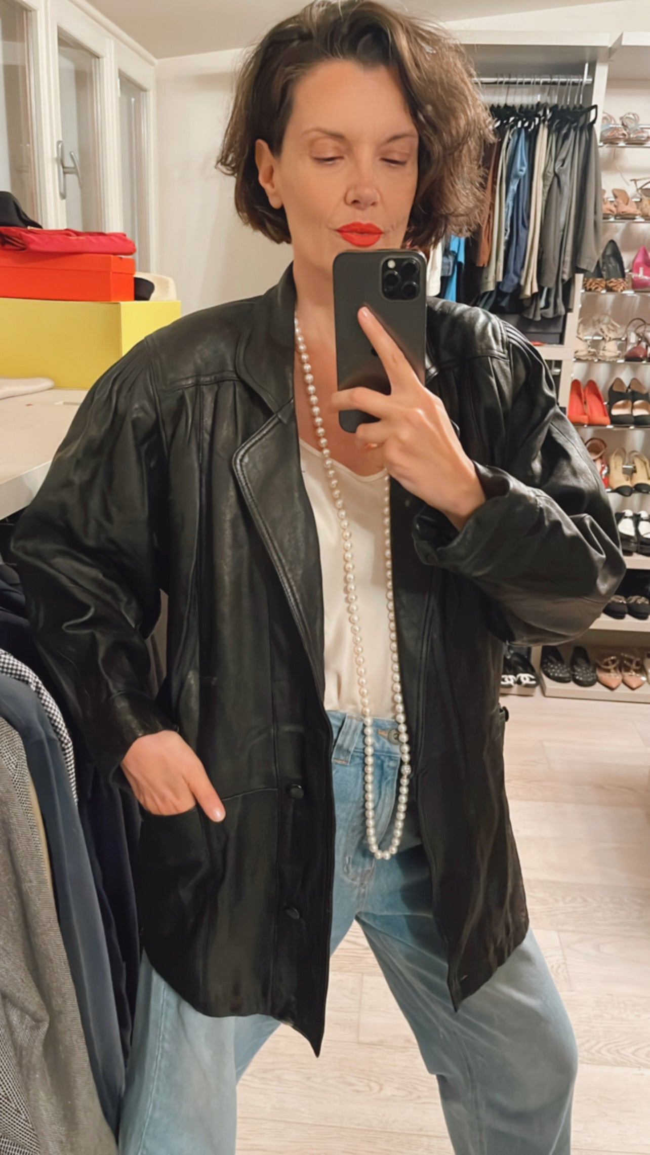 Giubbotto pelle VINTAGE