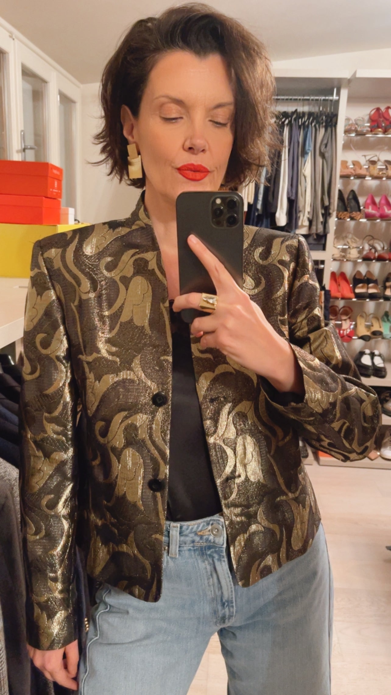 Giacca jacquard VINTAGE