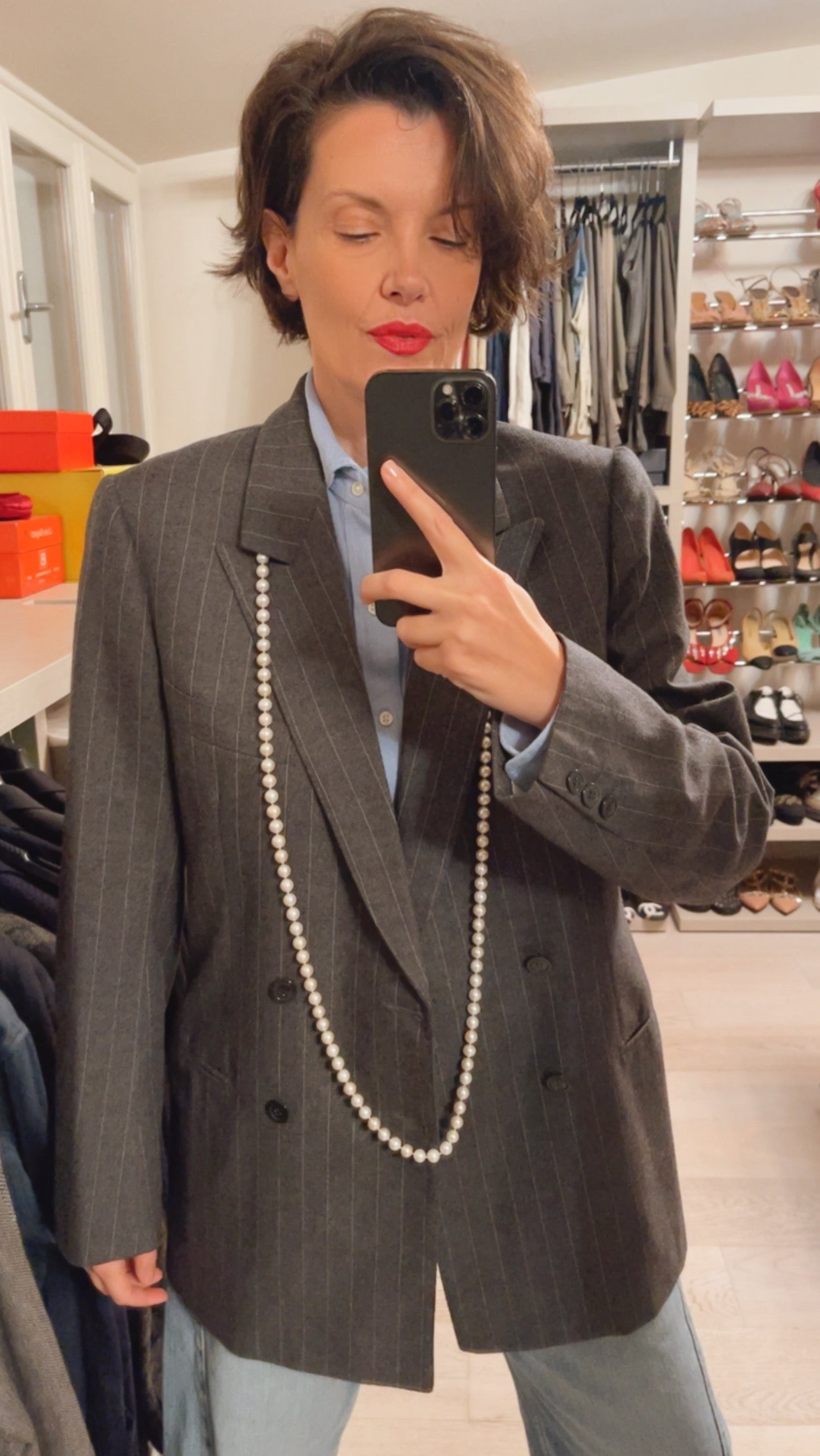 Giacca gessata VINTAGE