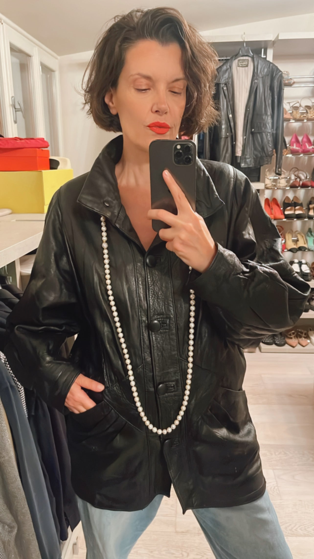 Giubbotto pelle VINTAGE