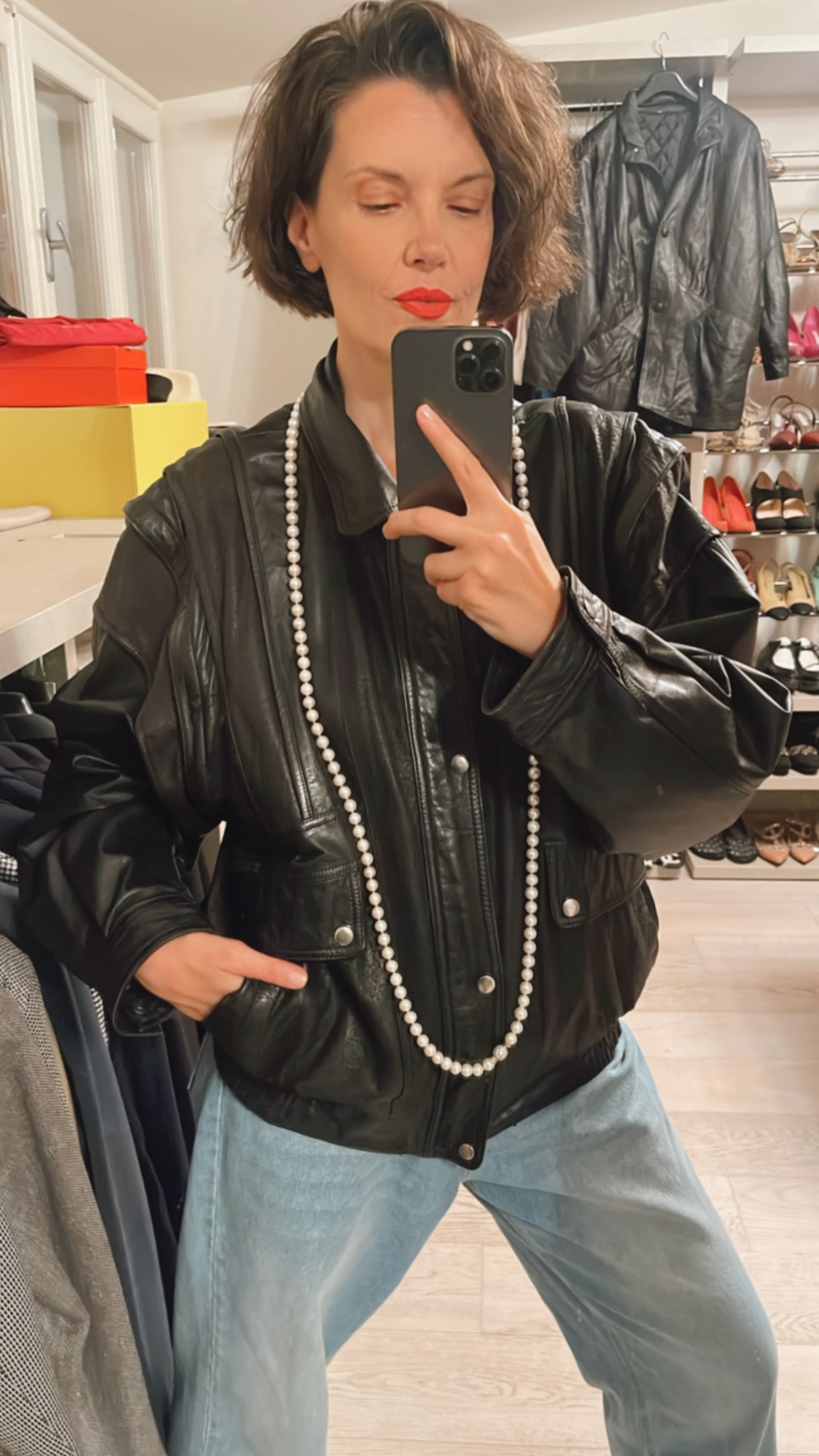 Giubbotto pelle VINTAGE