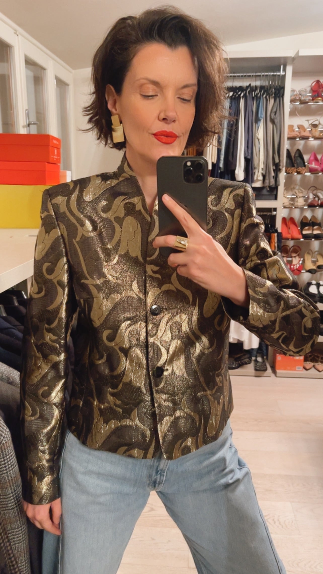 Giacca jacquard VINTAGE