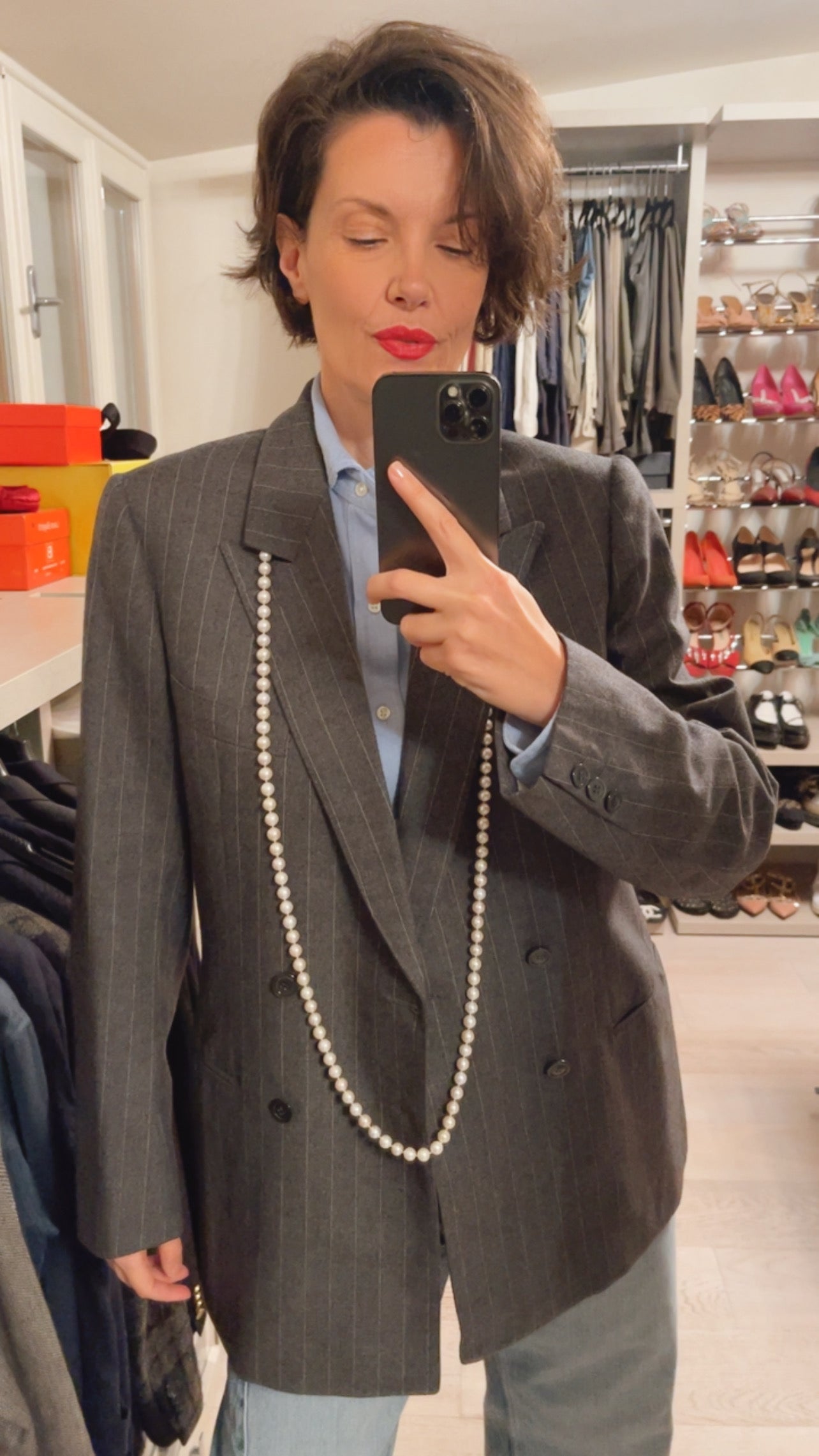 Giacca gessata VINTAGE