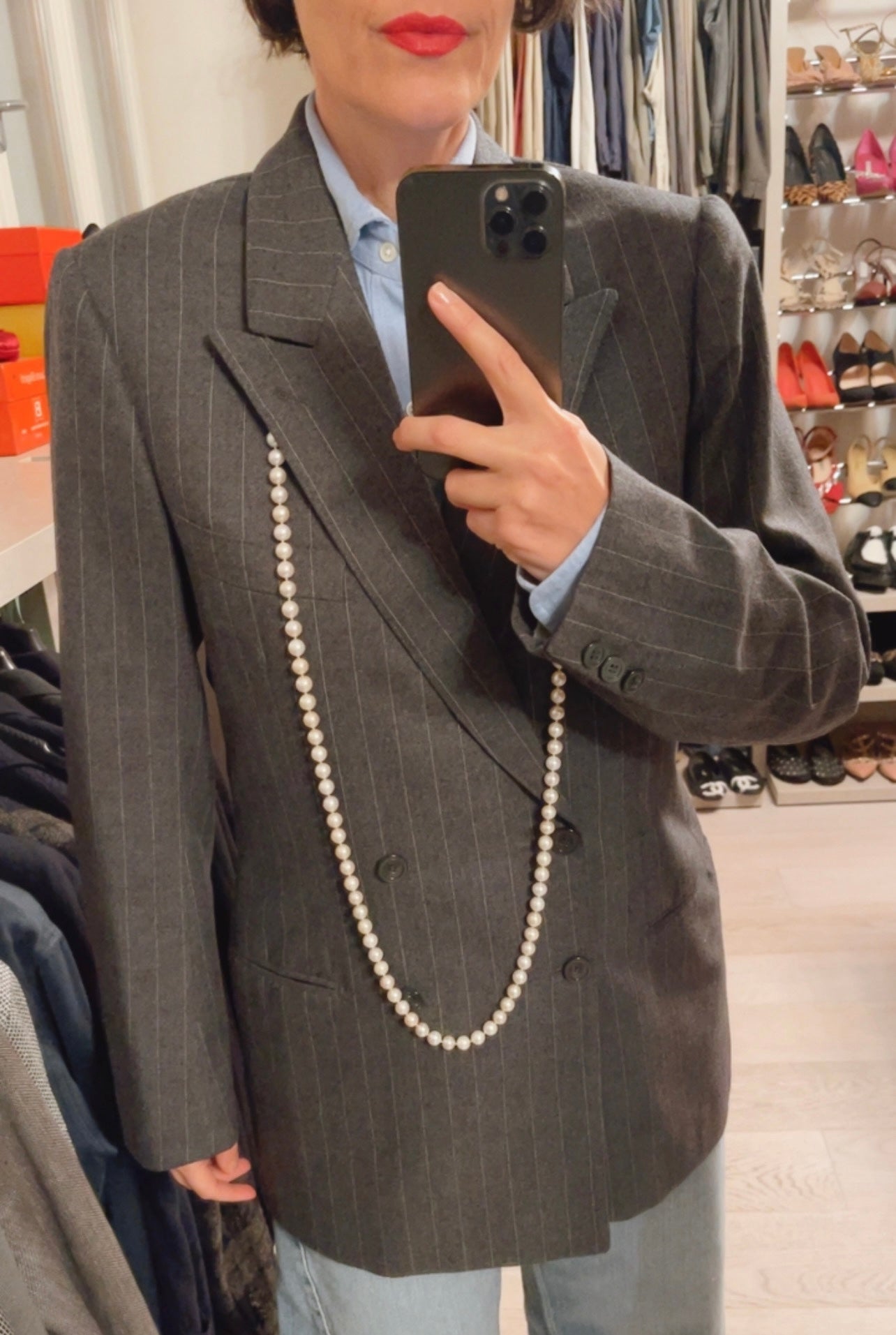 Giacca gessata VINTAGE