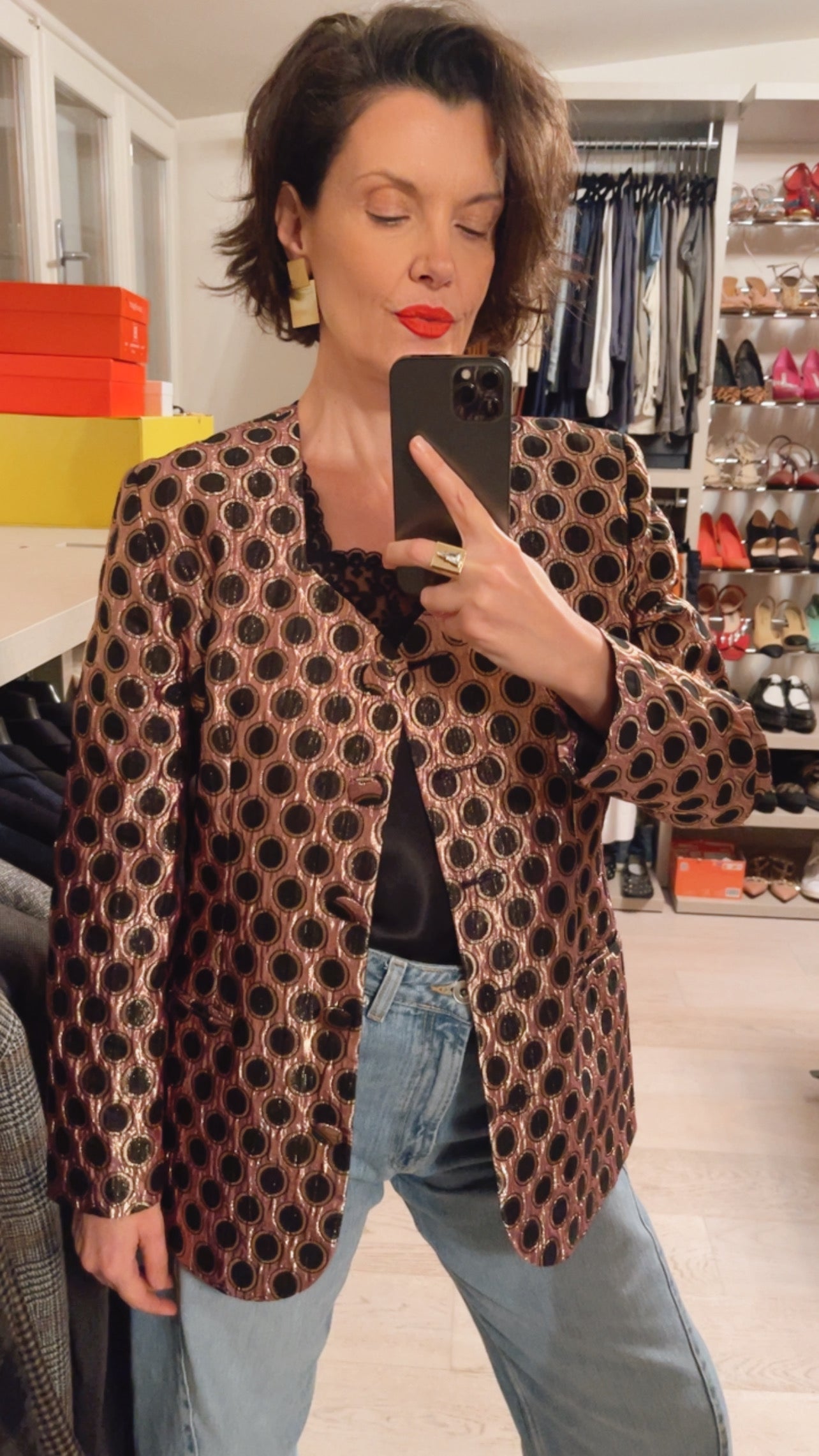 Giacca jacquard VINTAGE