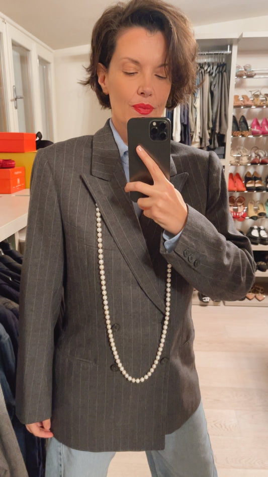 Giacca gessata VINTAGE