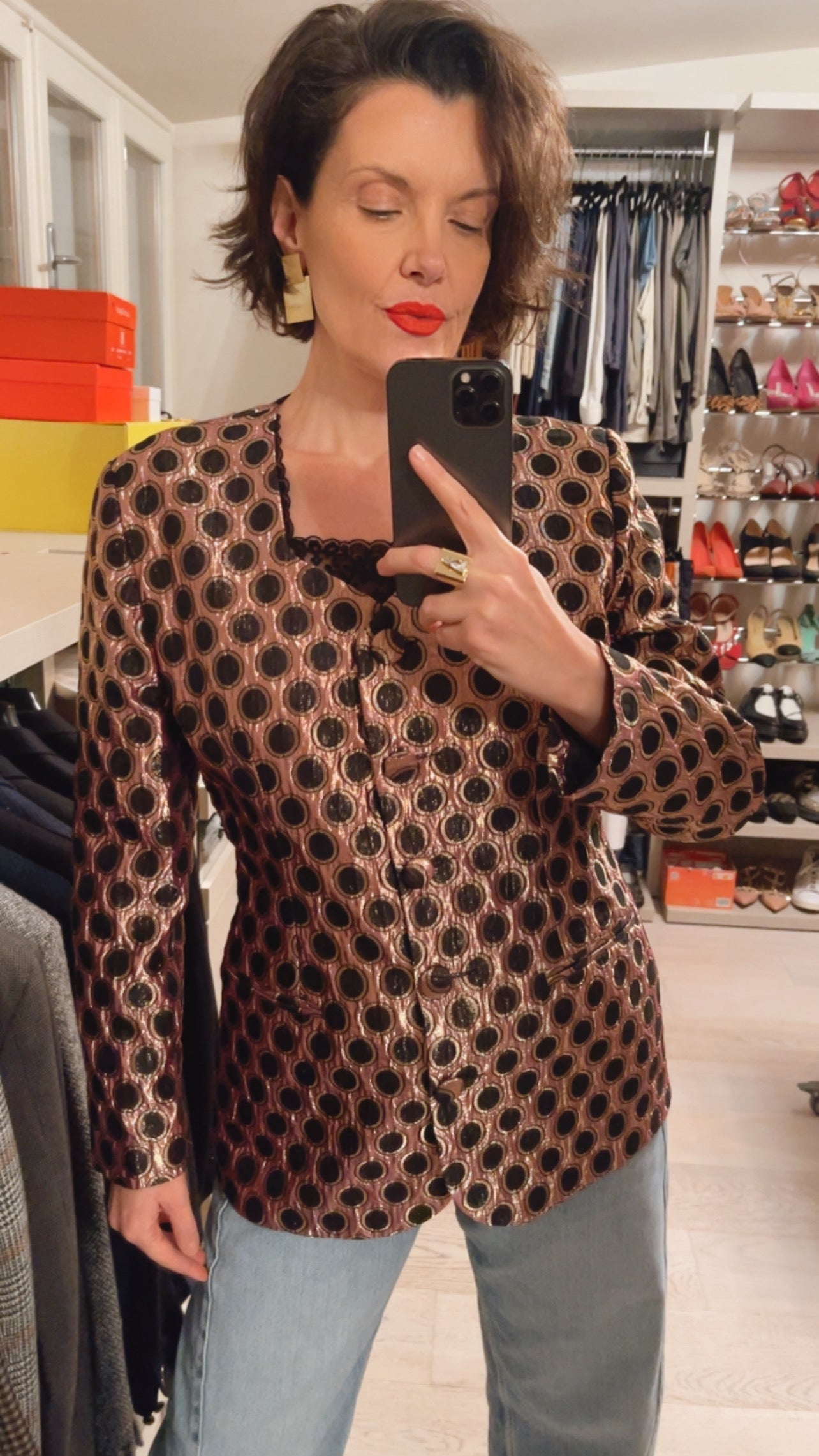 Giacca jacquard VINTAGE