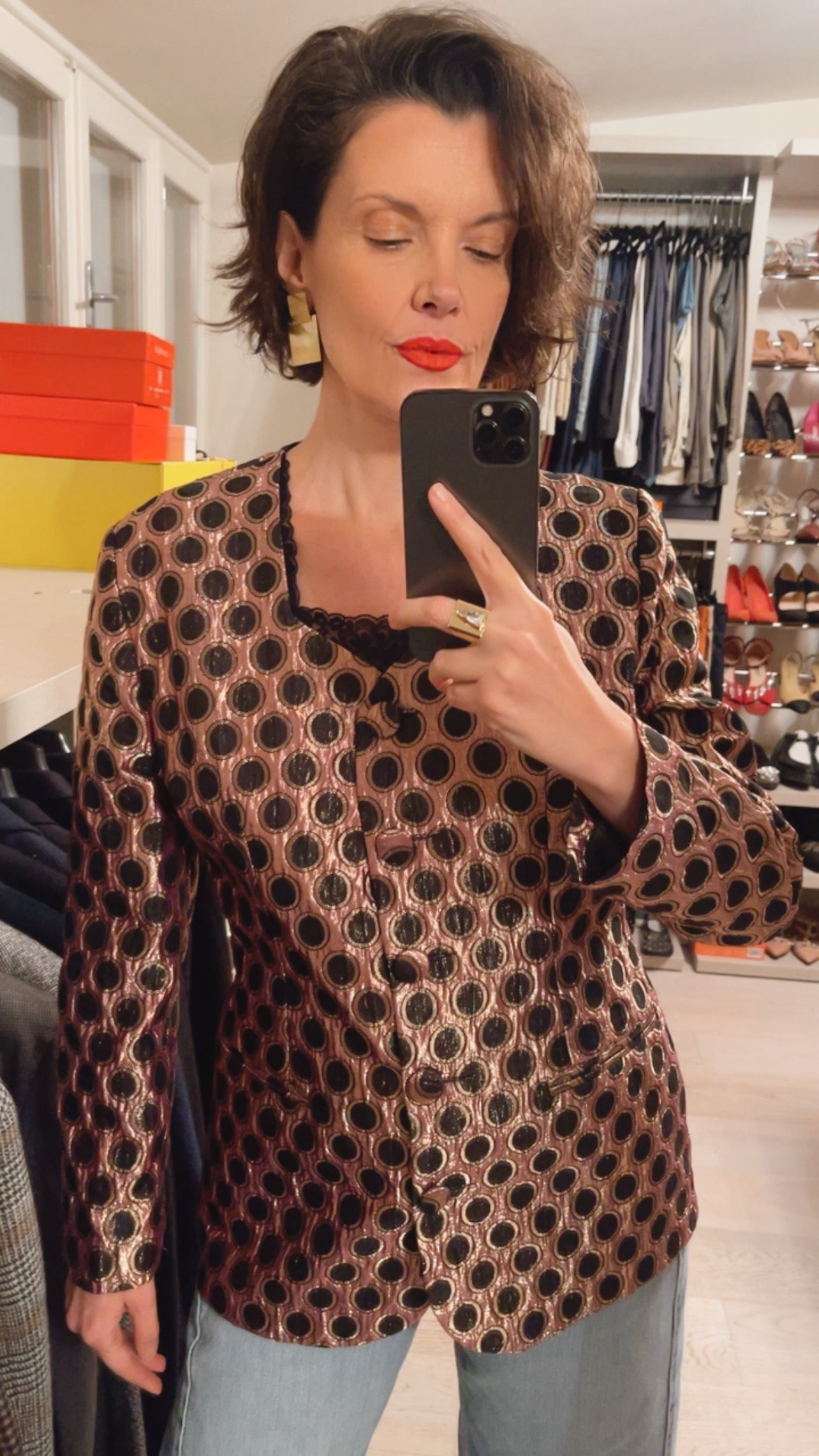 Giacca jacquard VINTAGE