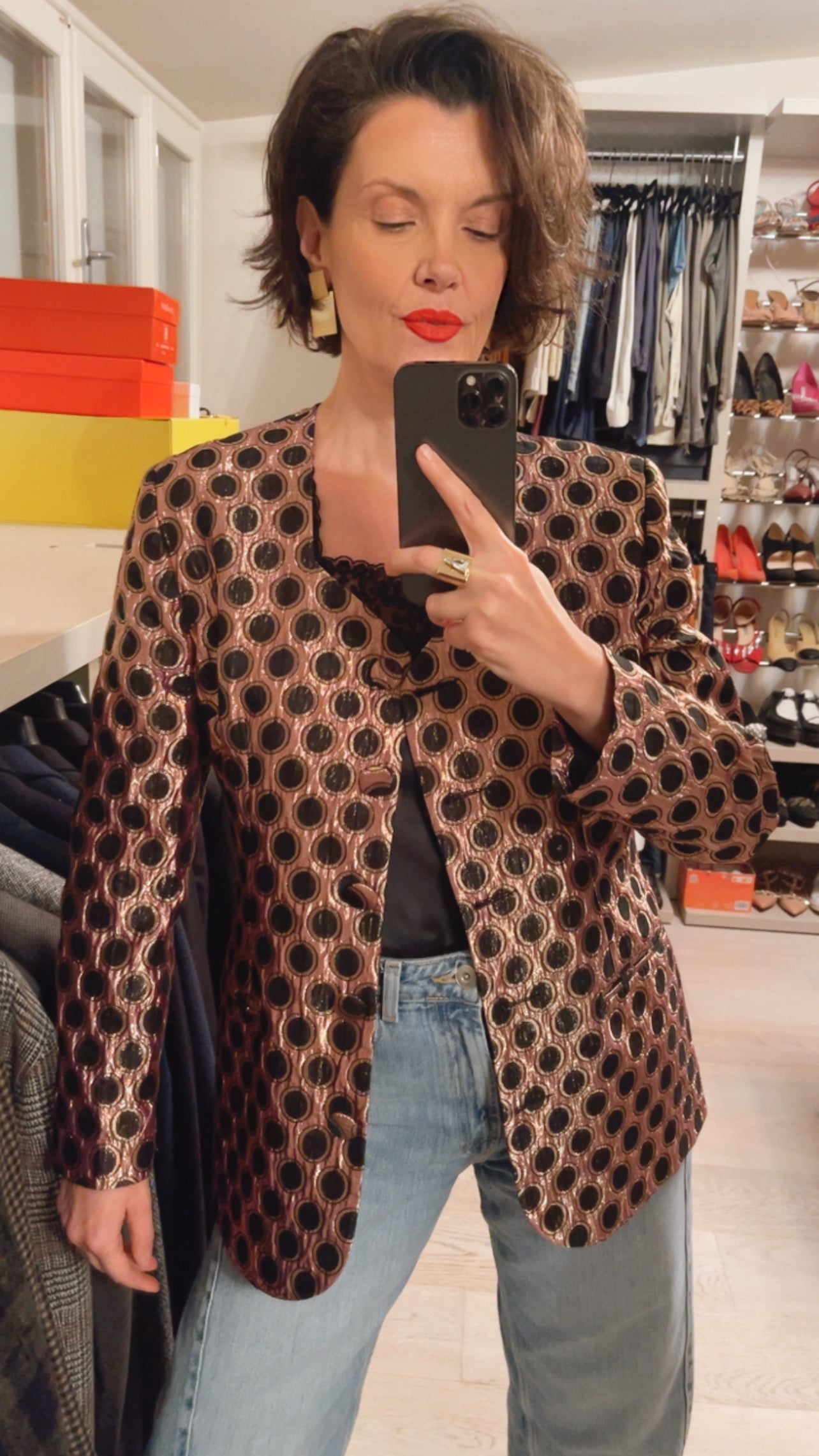 Giacca jacquard VINTAGE