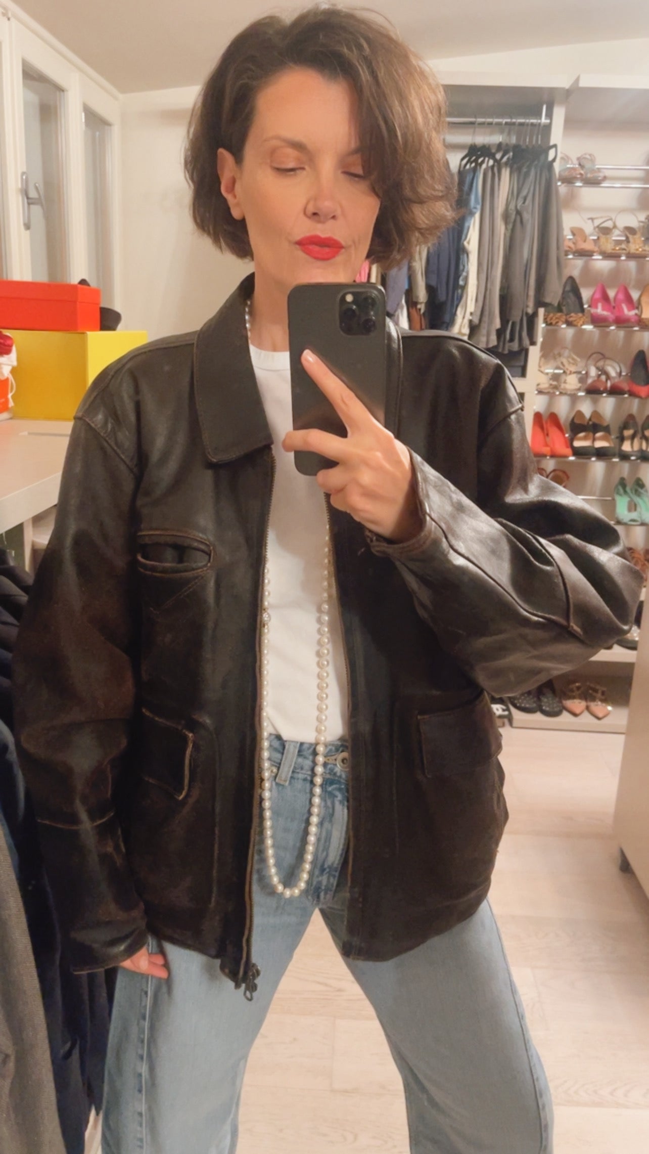 Giubbotto pelle VINTAGE