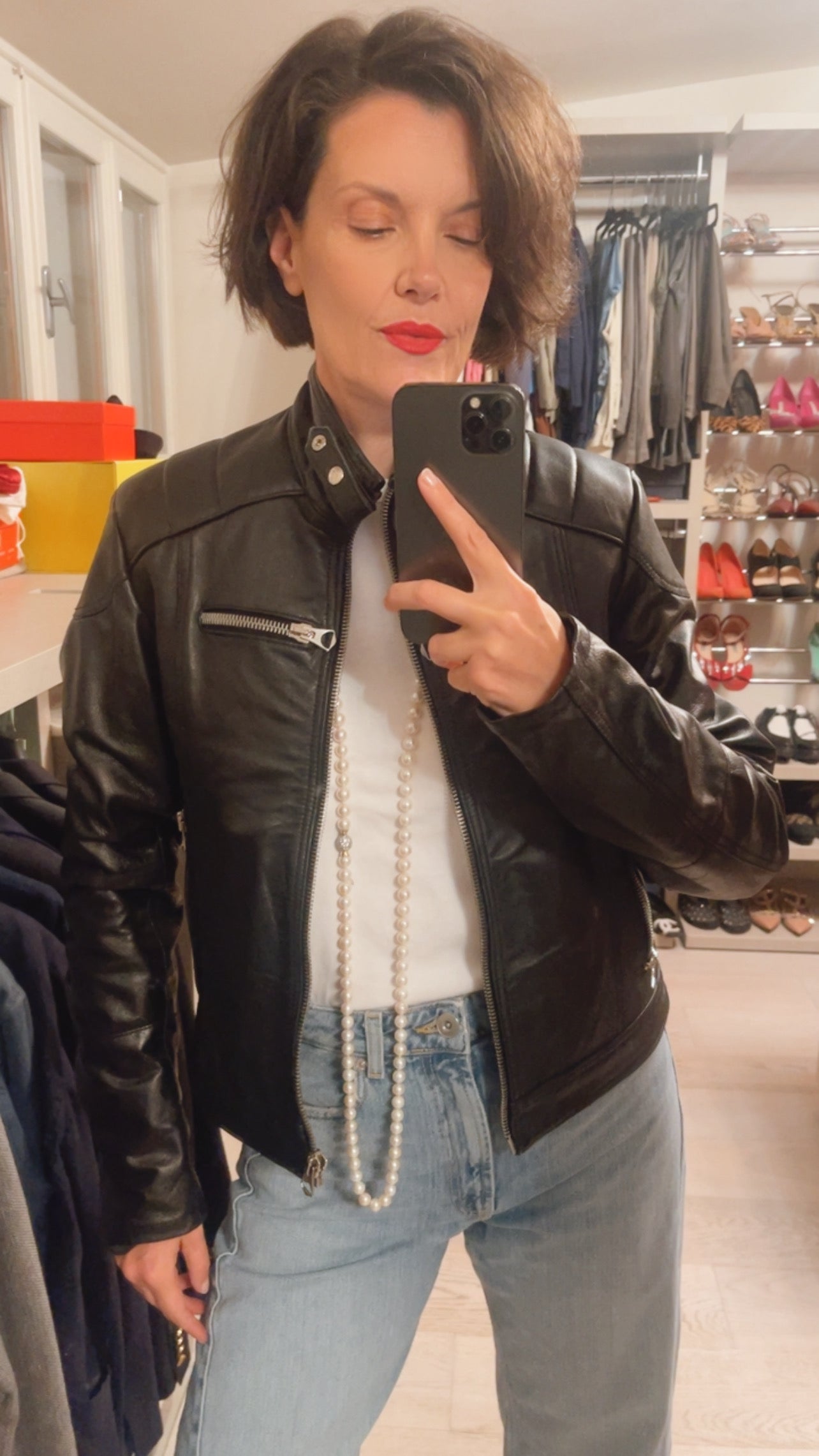 Giubbotto in pelle VINTAGE